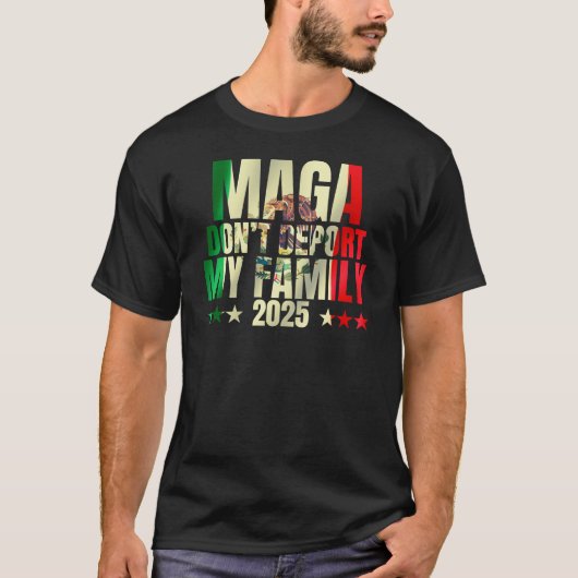 俺の家族を救うなMAGAはどこにも行かない Tシャツ (正面)
