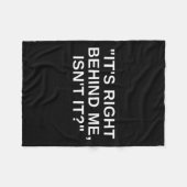 俺の後ろに超常現象がおもしろいない フリースブランケット (正面(横))