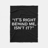 俺の後ろに超常現象がおもしろいない フリースブランケット (正面)