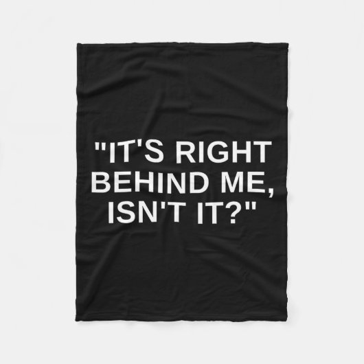俺の後ろに超常現象がおもしろいない フリースブランケット (正面)