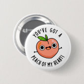 俺の得ハートのおもしろい桃 缶バッジ (正面&裏面)