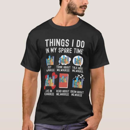俺の暇な時にやることおもしろいは Tシャツ (正面)