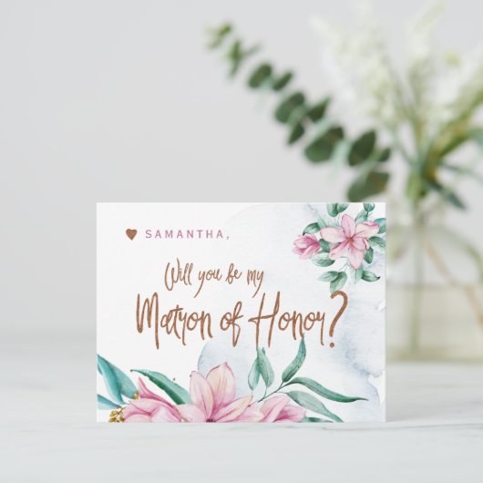 俺の栄誉の宝庫の花嫁付き添い師になってくれないか ポストカード (スタンド正面)