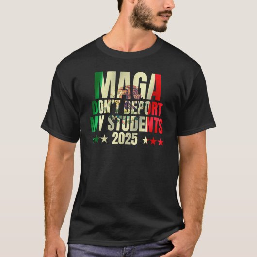 俺の生徒を救うなMAGAはどこにも行かない Tシャツ (正面)