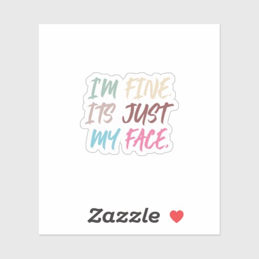 俺の素晴らし顔だ | ステッおもしろいカー シール (シート)