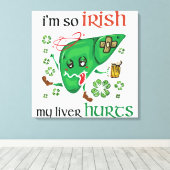 俺の肝臓はアイリッシュだ キャンバスプリント (インサイチュ (ウッドフロア))