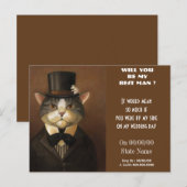 俺の花婿介添人か？俺の仲間達だ インビテーションポストカード (正面/裏面)