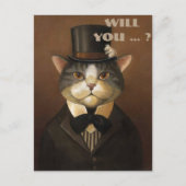 俺の花婿介添人か？俺の股間か インビテーションポストカード (正面)