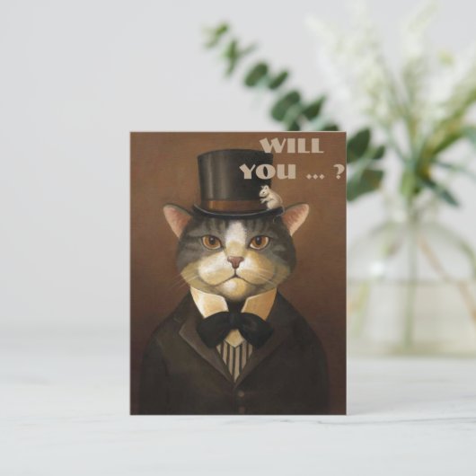 俺の花婿介添人か？俺の股間か インビテーションポストカード (スタンド正面)