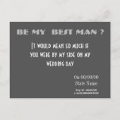 俺の花婿介添人か？俺の股間か インビテーションポストカード (裏面)