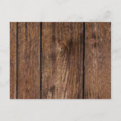 俺の花嫁のウッド&レースフェイクか インビテーションポストカード (裏面)