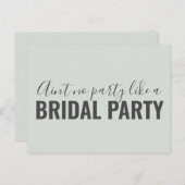 俺の花嫁のセージおもしろいグリーンか インビテーションポストカード (正面/裏面)