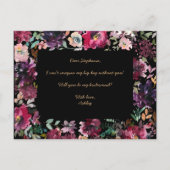 俺の花嫁のバーガンディ・マルサラフローラか インビテーションポストカード (裏面)