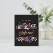 俺の花嫁のバーガンディ・マルサラフローラか インビテーションポストカード (スタンド正面)