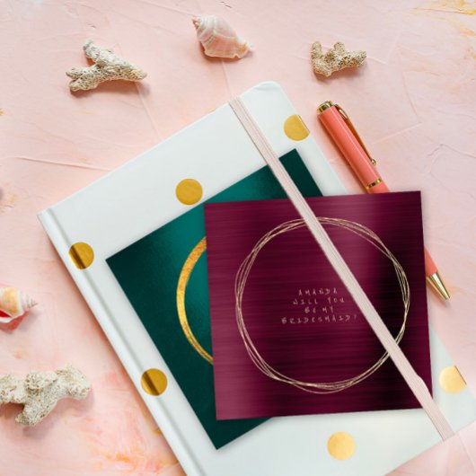 俺の花嫁のバーガンディ・マルーン金ゴールドか 招待状