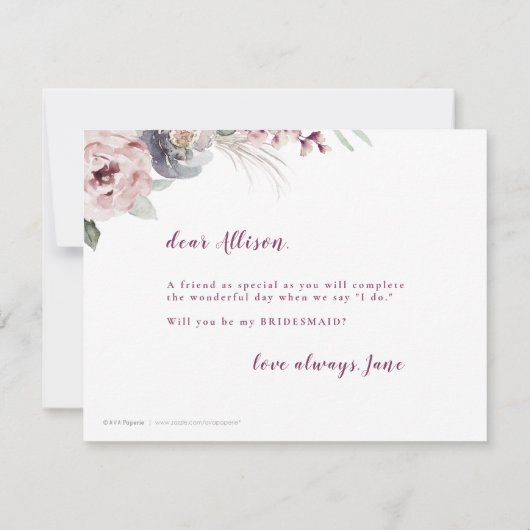 俺の花嫁のボホエレガントフローラか 招待状 (裏面)