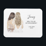 俺の花嫁のマグネットか？ マグネット<br><div class="desc">とクラシックシンプル「私の花嫁のメイドになってくれないか？」花嫁と花嫁のメイドをフィーチャーしたマグネット。おカスタマイズ好みの名前と役割。</div>