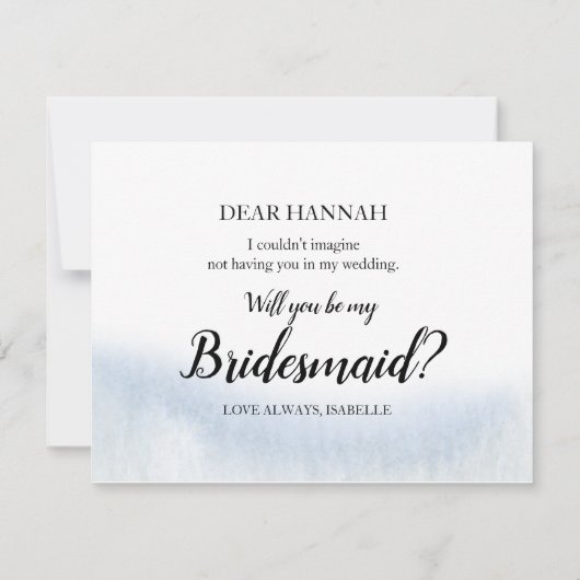 俺の花嫁のメイドか? |ブライドメイドカード 招待状 (裏面)