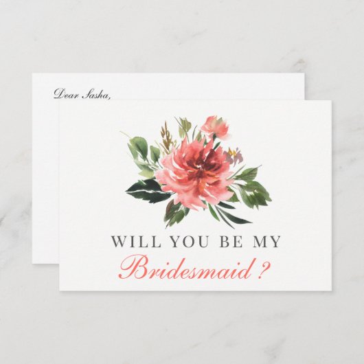 俺の花嫁のメイドか？ |ブライドメイドカード 招待状 (正面/裏面)