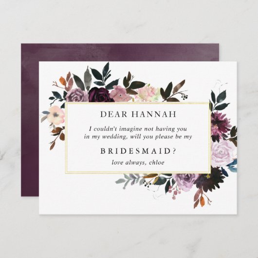 俺の花嫁のメイドか？ |ブライドメイドカード 招待状 (正面/裏面)