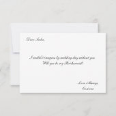 俺の花嫁のメイドか？ |ブライドメイドカード 招待状 (裏面)