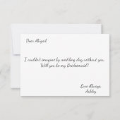 俺の花嫁のメイドか？ |ブライドメイドカード 招待状 (裏面)