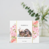 俺の花嫁のメイドか？ | 牡丹とアジサイ インビテーションポストカード (スタンド正面)