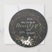 俺の花嫁の冬の黒板になモダンるか 招待状 (正面)