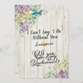 俺の花嫁の多肉質の木になれ素朴るか 招待状 (正面/裏面)