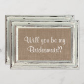 俺の花嫁の白い枠素朴カードか？ 招待状 (正面/裏面)