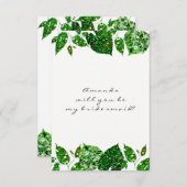 俺の花嫁の緑の森の森のカリか 招待状 (正面/裏面)