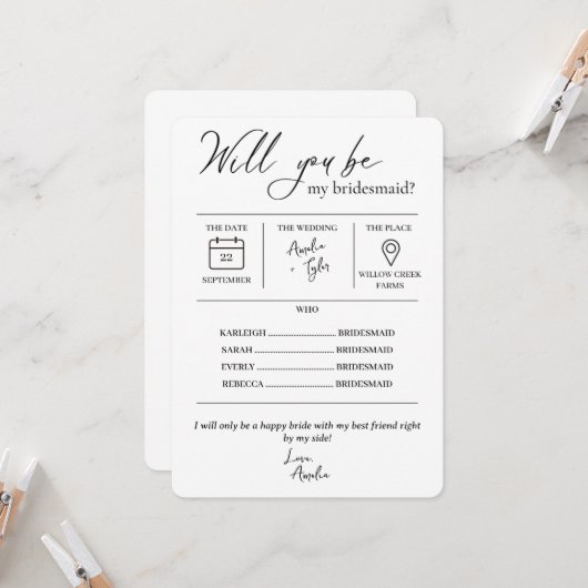 俺の花嫁の詳細入りカードか 招待状 (正面/裏面インサイチュ)