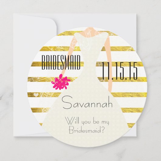 俺の花嫁の金箔になってくれないか 招待状 (正面)