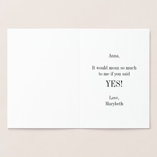 俺の花嫁の金箔カードか？ 箔カード (内部)