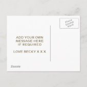 俺の花嫁カードかパーソナライズされた? インビテーションポストカード (裏面)