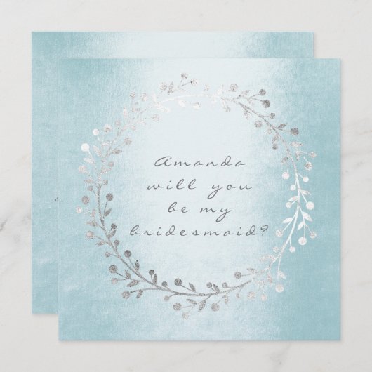 俺の花嫁メイドのシルバー・リースか 招待状 (正面/裏面)