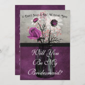 俺の花嫁メイド紫のカードパーソナライズされたか 招待状 (正面/裏面)