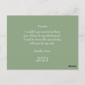 俺の花嫁招待状か ポストカード (裏面)