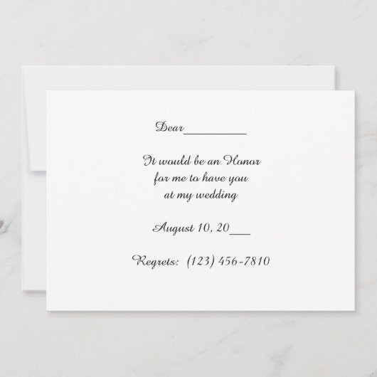 俺の花嫁招待状か 招待状 (裏面)