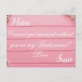 俺の花嫁結婚式招待状か インビテーションポストカード (裏面)