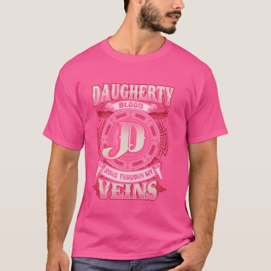 俺の血走の流れで娘の名前 Tシャツ (正面)