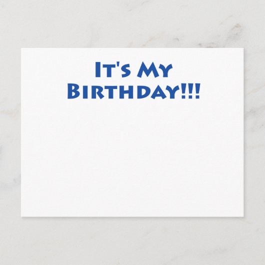 俺の誕生日だ！ ポストカード (正面)