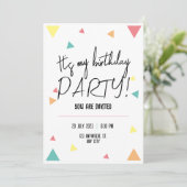 俺の誕生日パーティーだパーソナライズされた! 招待状 (スタンド正面)