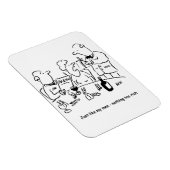 俺の部下と同じだ。何も金持ちではない。おもしろい マグネット (右側)