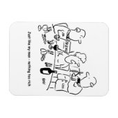 俺の部下と同じだ。何も金持ちではない。おもしろい マグネット (横)