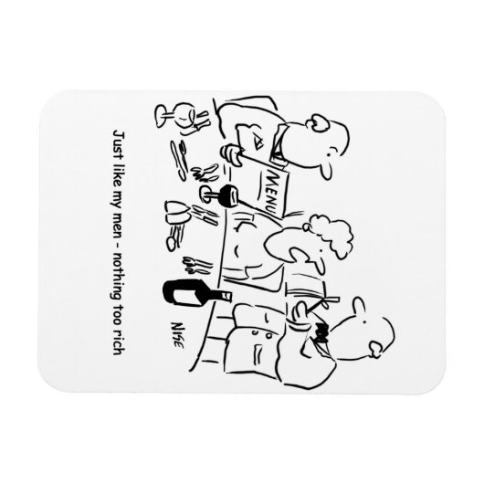 俺の部下と同じだ。何も金持ちではない。おもしろい マグネット (横)