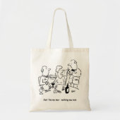 俺の部下と同じだ。何も金持ちではない トートバッグ (正面)