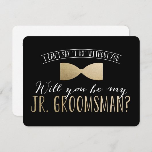 俺の部下になってくれるか? | Groomsmenの複数形 招待状 (正面/裏面)