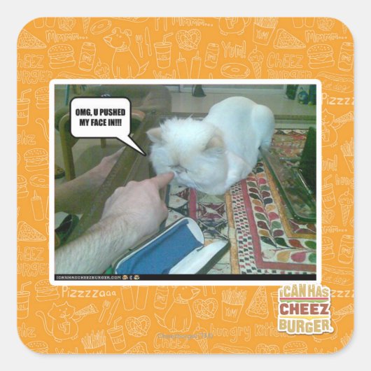 俺の顔を押し込んだ! スクエアシール (正面)