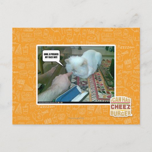 俺の顔を押し込んだ! ポストカード (正面)